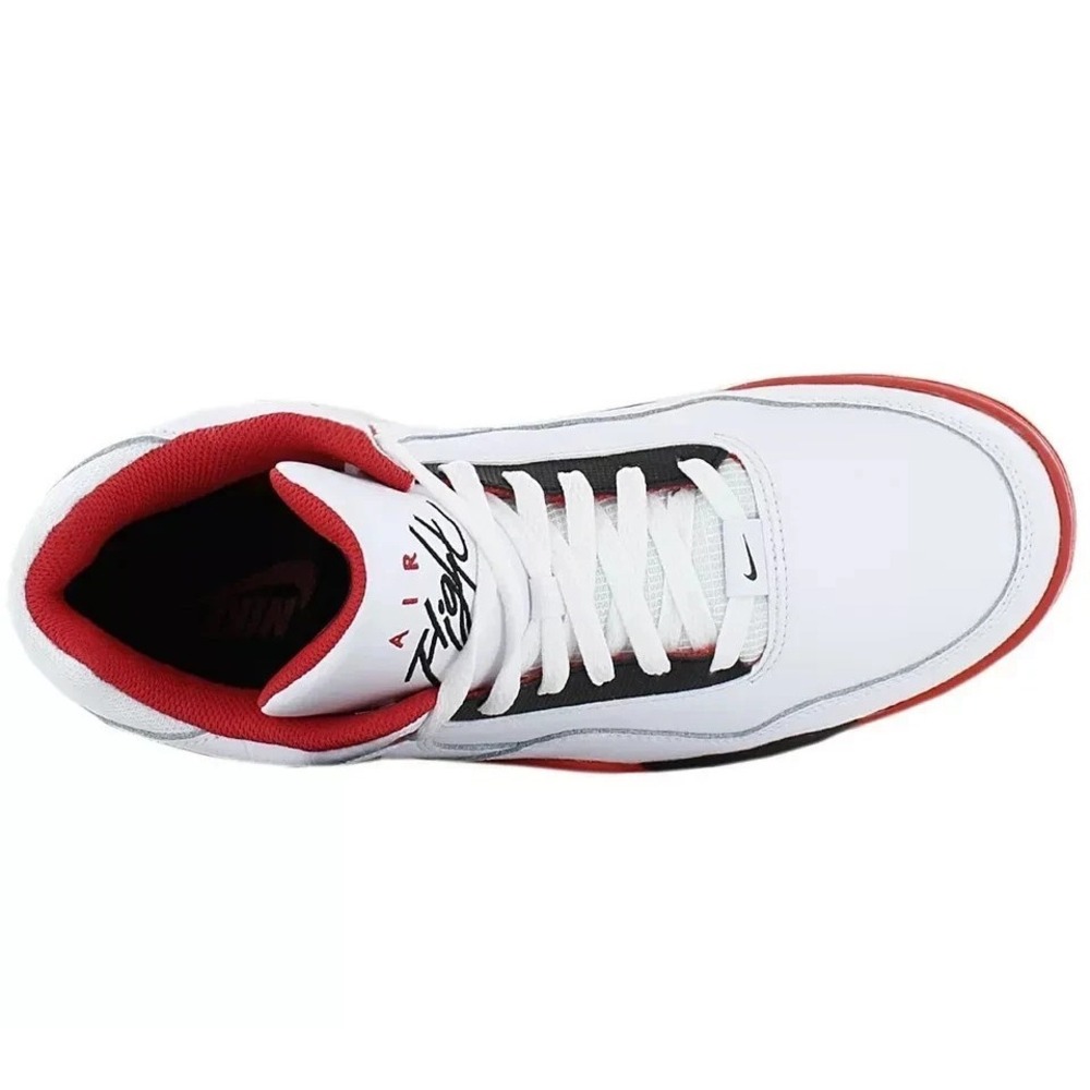 Nike‎ Air Flight Legacy Mens Sz 11.5 Black White Red Basketball Shoes BQ4212-100 - Picture 3 of 5
